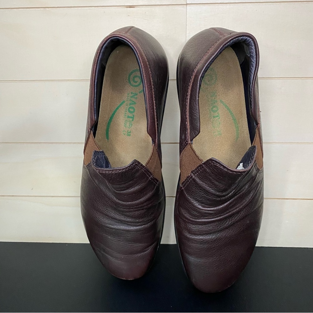 Naot Terehu Slip-On Boots Brown Leather Women's Size 8.5 Shoes EU39 Booties - Picture 8 of 10